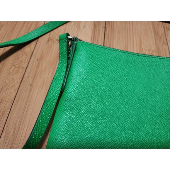 COACH Green Pebbled Leather Crossbody North South Swing Pack Skinny Bag 52348 - Picture 11 of 16